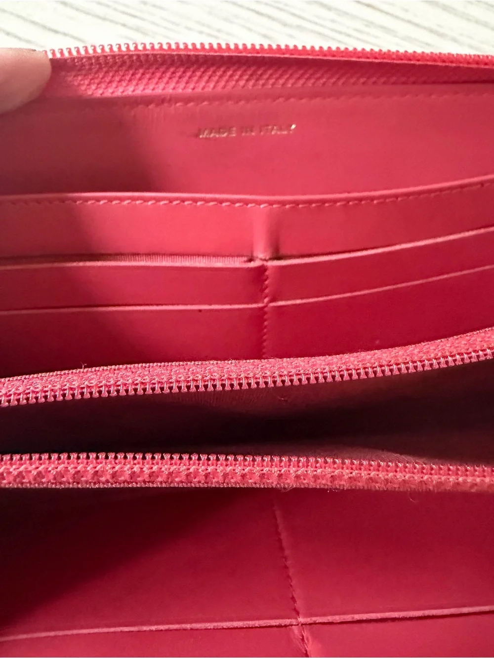 CHANEL CC Logo Zip Around Wallet